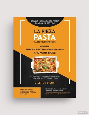 Food Promotion Discount Flyer Template