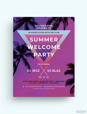 Fresh Summer Events Flyer Template