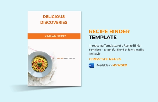 Recipe Binder Template