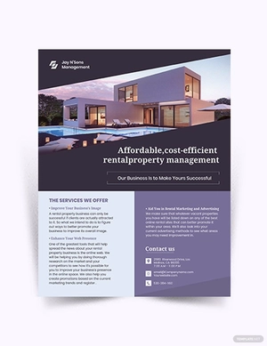 Rental Management Flyer Template