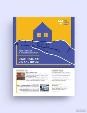 Residential Real Estate Investment Flyer Template