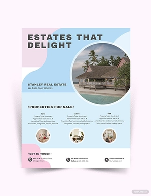 Summer Vacation Rental Flyer Template