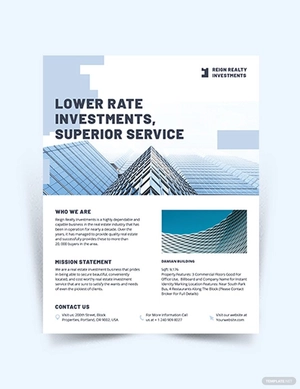 Wholesales Real Estate Investment Flyer Template
