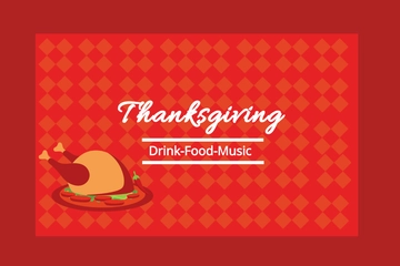 Free Restaurant Thanksgiving Postcard Template to Edit Online