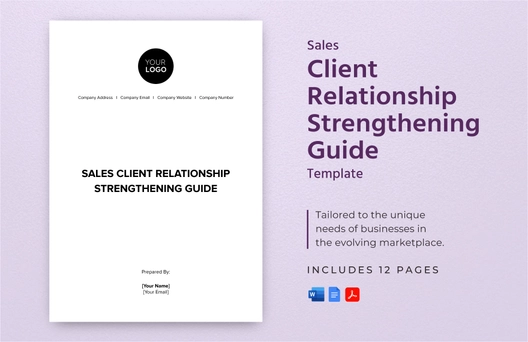 Sales Client Relationship Strengthening Guide Template