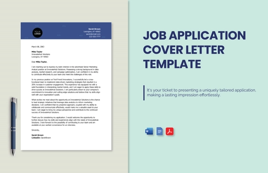 Job Application Cover Letter Template