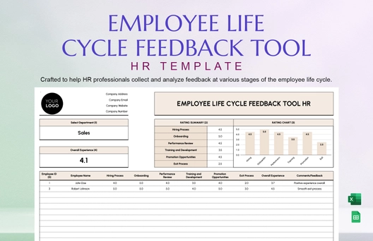 Employee Life Cycle Feedback Tool HR Template