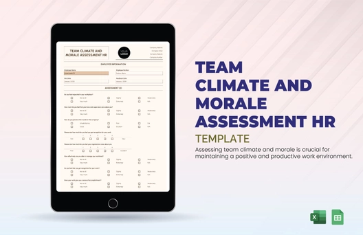 Team Climate and Morale Assessment HR Template