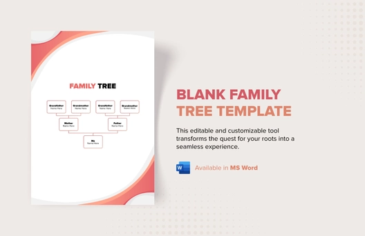 Blank Family Tree Template
