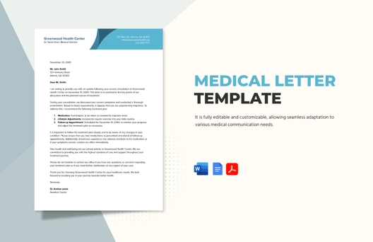 Medical Letter Template