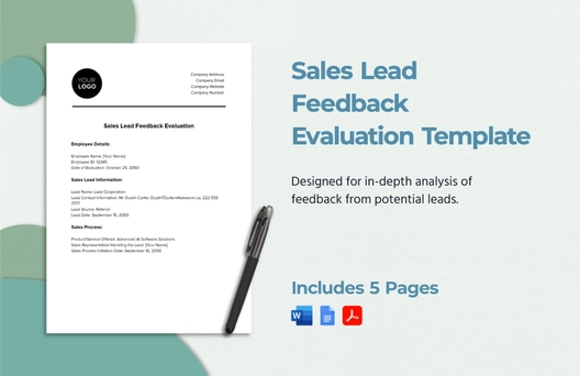 Sales Lead Feedback Evaluation Template