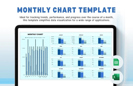 Monthly Chart Template Monthly Chart Template