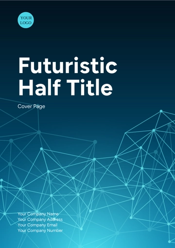 Free Futuristic Half Title Cover Page Template to Edit Online