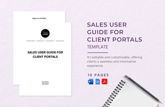 Sales User Guide for Client Portals Template