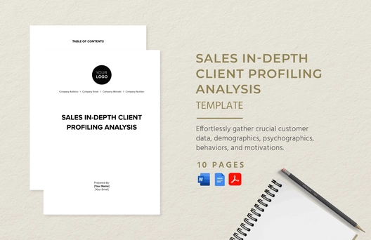 Sales In-depth Client Profiling Analysis Template