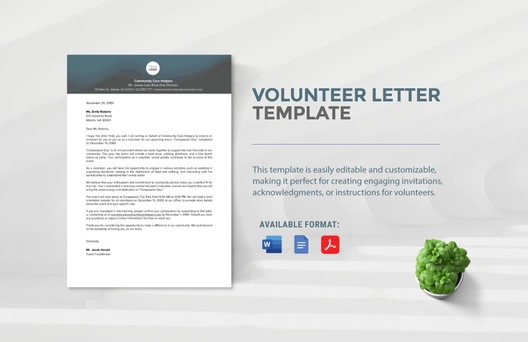 Volunteer Letter Template