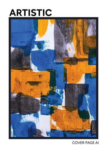 Free Artistic Cover Page AI Template to Edit Online