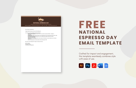 National Espresso Day Email Template