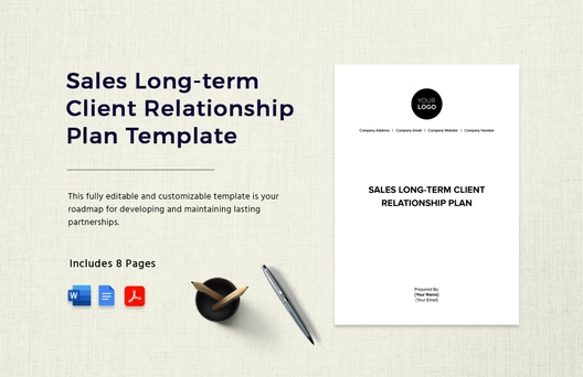 Sales Long-term Client Relationship Plan Template
