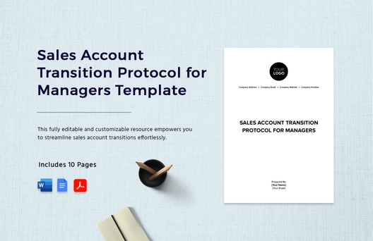 Sales Account Transition Protocol for Managers Template