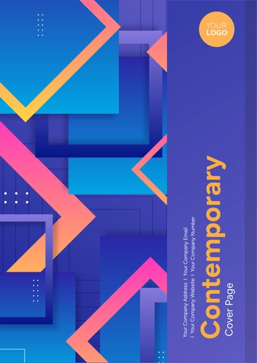 Free Contemporary Half Title Cover Page Template to Edit Online