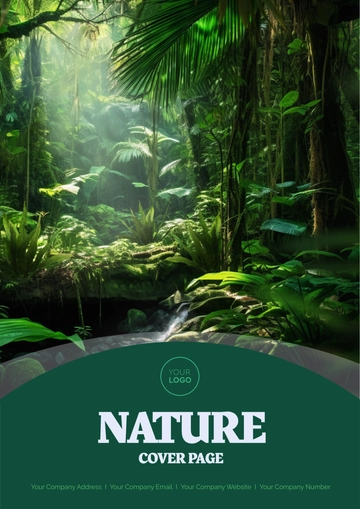 Free Nature-Inspired Half Title Cover Page Template to Edit Online