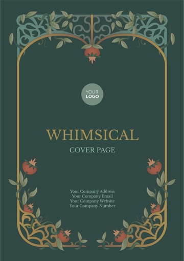 Free Whimsical Half Title Cover Page Template to Edit Online