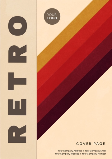 Free Retro Half Title Cover Page Template to Edit Online