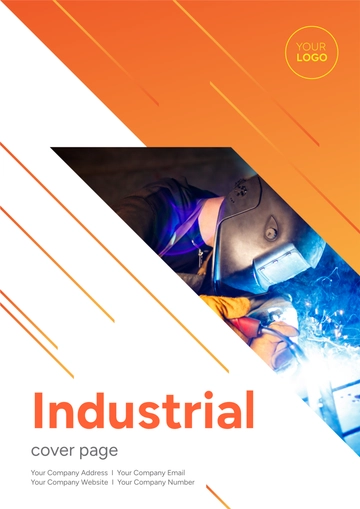 Free Industrial Half Title Cover Page Template to Edit Online