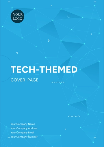 Free Tech-themed Half Title Cover Page Template to Edit Online