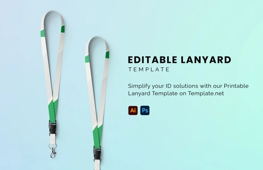 Editable ID Lanyard