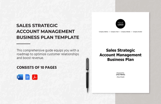 Sales Strategic Account Management Business Plan Template