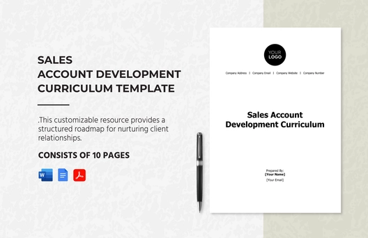Sales Account Development Curriculum Template