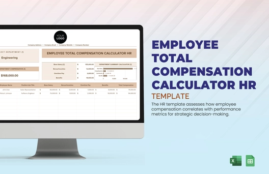 Employee Total Compensation Calculator HR Template