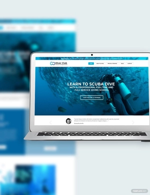Scuba Diving School Bootstrap Landing Page Template Scuba Diving School Bootstrap Landing Page Template