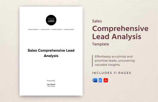 Sales Comprehensive Lead Analysis Template