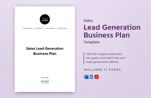 Sales Lead Generation Business Plan Template