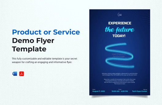 Product or Service Demo Flyer Template