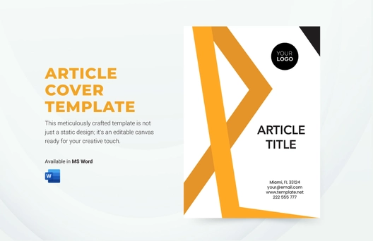 Article Cover Template
