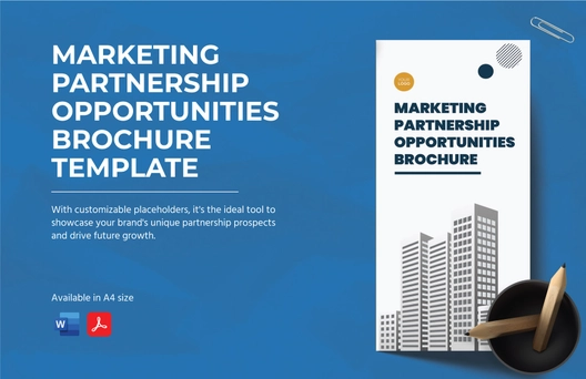 Marketing Partnership Opportunities Brochure Template