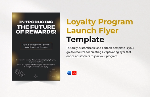 Loyalty Program Launch Flyer Template