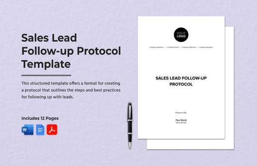 Sales Lead Follow-up Protocol Template Sales Lead Follow-up Protocol Template