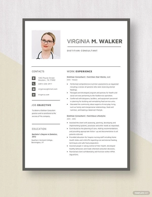 Dietitian Consultant Resume Dietitian Consultant Resume