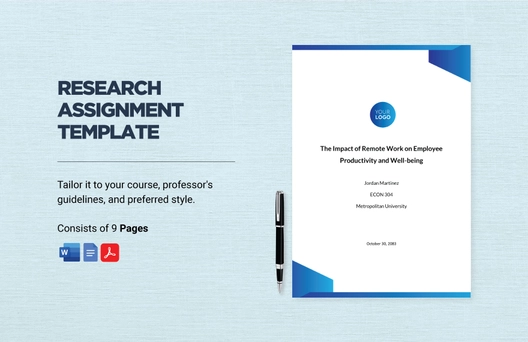 Research Assignment Template