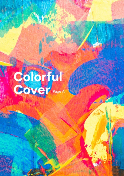 Free Colorful Cover Page AI Template to Edit Online