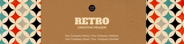 Free Retro Creative Header Template to Edit Online