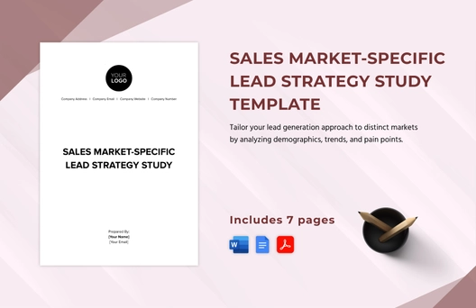 Sales Market-Specific Lead Strategy Study Template Sales Market-Specific Lead Strategy Study Template