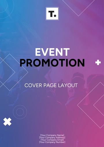 Free Event Promotion Cover Page Layout Template to Edit Online