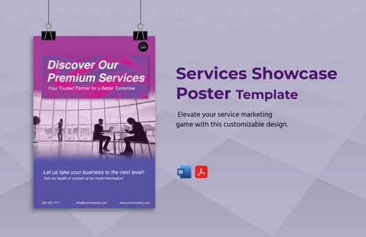 Services Showcase Poster Template