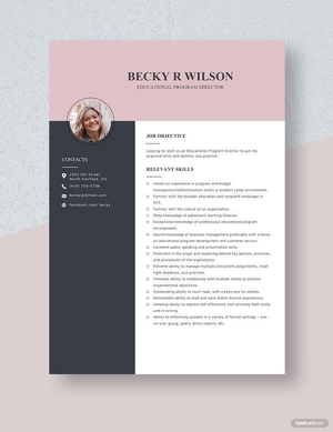 Educational Program Director Resume